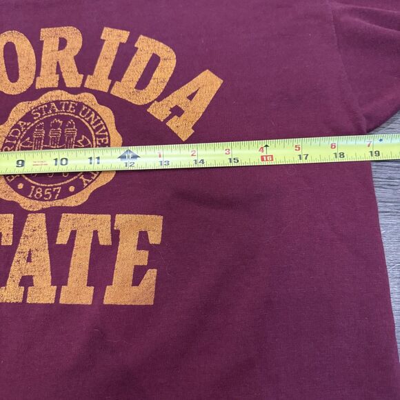 Vintage Florida State Seminoles Shirt Sz M Maroon College Football 70s 80 retro - Picture 6 of 9
